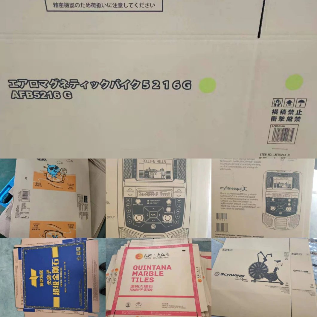 슬롯팅 인쇄하는 모서리 진공 전송 고급 품질 철판인쇄 플렉소 탄성 판인쇄 용지함을 이끄는 5개 컬러는 통 성형기를 다이 컷합니다