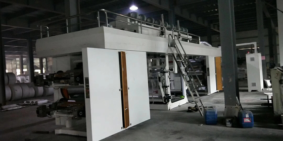 소형 CI 플렉소 상표 인쇄기 15 kw 6 색 본사 드럼