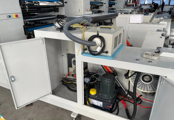 Haijing 스티커 상표 Flexo 인쇄기 1color 종이 뭉치 50HZ