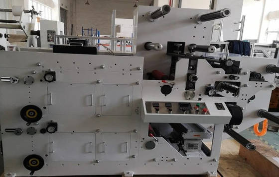 Haijing 스티커 상표 Flexo 인쇄기 1color 종이 뭉치 50HZ