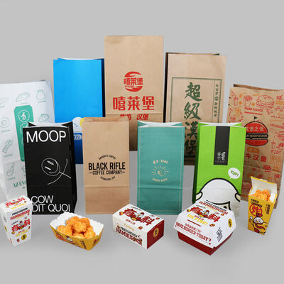PE HDPE LDPE 필름 재료와 호환되는 자동 종이 쇼핑백 제작 기계 (옵션 플렉소 인쇄 장치 포함)