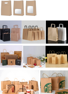 Automatic High Speed Square Bottom Paper Bag Machine with ce certificate