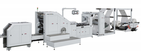 330/330L/330XL/450/450L/450XL + HJ-41100/41400/41100R/41400R 롤 급지 Flexo 인쇄 정사각형 바닥 크래프트 종이 봉투 Mak