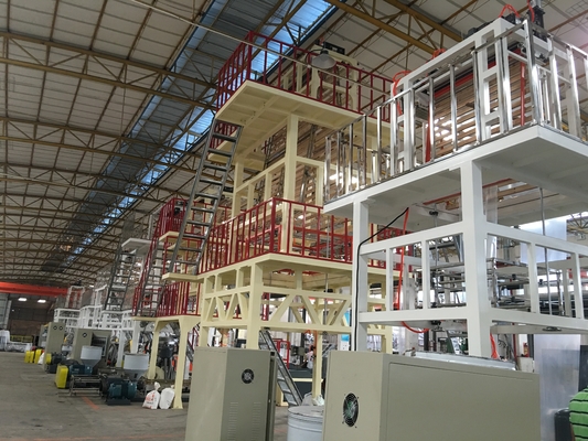 나일론 끊긴 플라스틱 박막 압출 기계 11-110KW