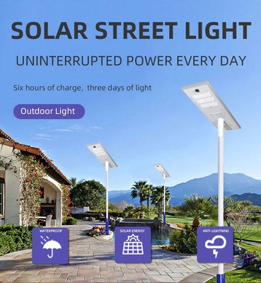 400 와트 야외 태양 LED 라이트 6V, CE는 태양 가로등을 이끌었습니다